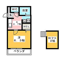 間取図画像 1K