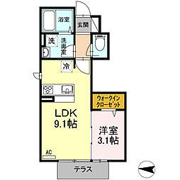 間取図画像 1LDK
