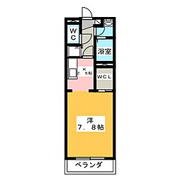 エクセレンテ ワンルームの間取図画像