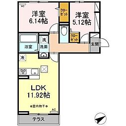 ロイヤルスター 2LDKの間取図画像