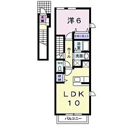 アイリス 1LDKの間取図画像