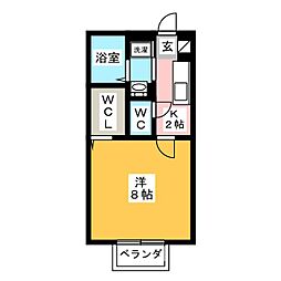 エスペランサNK 1Kの間取図画像