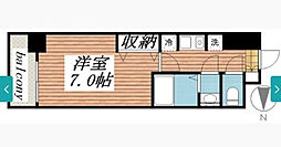 モカネスト久が原 1階1Kの間取り