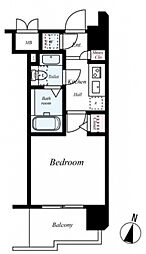 ヴェルステージ川崎 6階1Kの間取り