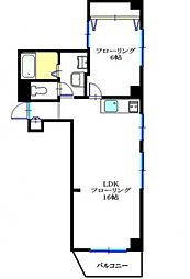 ローゼンハイム 4階1LDKの間取り