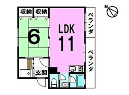 間取図画像 1LDK