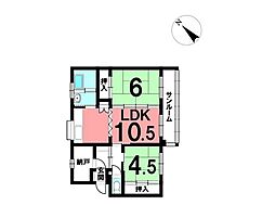 間取図画像 2SLDK