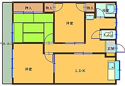 間取図画像 3LDK