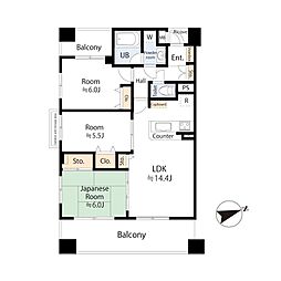間取図画像 3LDK