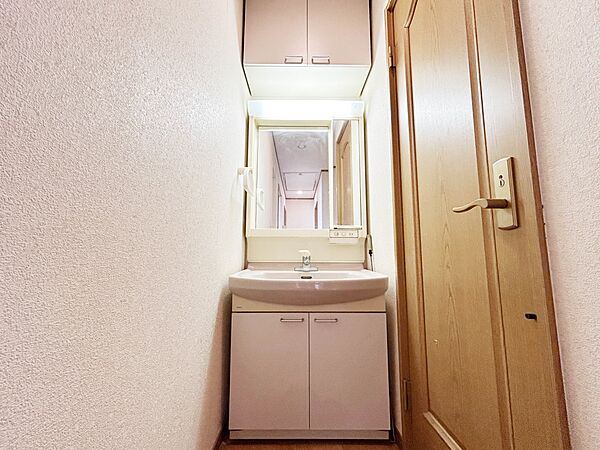 セカンド洗面台として、2階でも手洗いや歯みがきができます。