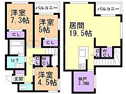 間取図画像 3SLDK