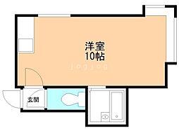 ティアラ平岸Gパレス ワンルームの間取図画像