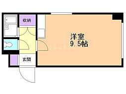 ジョインタービル ワンルームの間取図画像