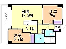 ヴィラ福住 7階/703