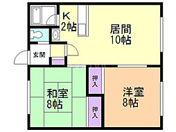間取図画像 2LDK