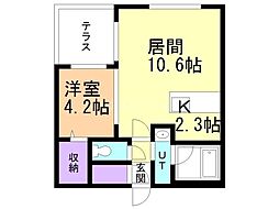 間取図画像 1LDK