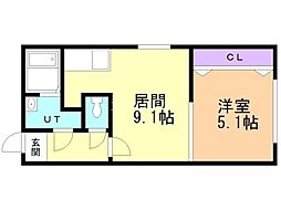 間取図画像 1LDK