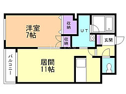 間取図画像 1LDK