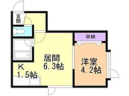 間取図画像 1LDK