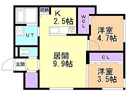 札幌市営南北線 中の島駅 徒歩2分