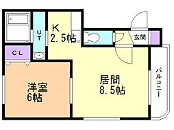 クラリス南平岸 4階/402