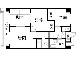 ロイヤルレインボー平岸Ｂ棟 8階3LDKの間取り