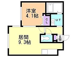 北広島市共栄町4丁目マンション 1LDKの間取図画像