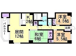 エスクロー澄川 3LDKの間取図画像
