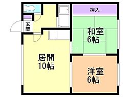 間取図画像 2LDK