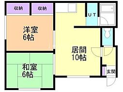 間取図画像 2LDK