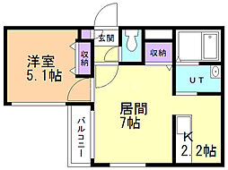 間取図画像 1LDK