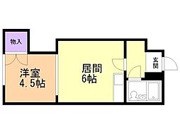 ハイツビバリーヒルズ 1DKの間取図画像