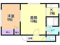 ハイツ317 1LDKの間取図画像