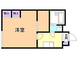 レオパレス里塚ベストフラット 1Kの間取図画像