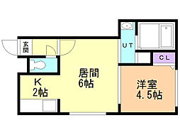 ムーラン・ルージュ 1LDKの間取図画像
