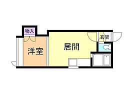 パルク平岸 1DKの間取図画像