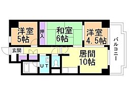 アーバンハイツ 3LDKの間取図画像