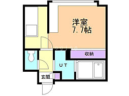 Gareria+H 1Kの間取図画像