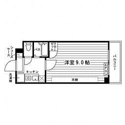 トレ・デュニオン 1階1Kの間取り