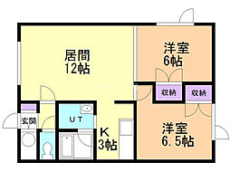 間取図画像 2LDK