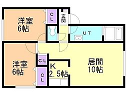 間取図画像 2LDK