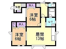 渡部方一棟二戸 2階