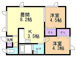 間取図画像 2LDK