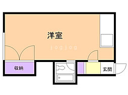 ワンルームハイツ 2階