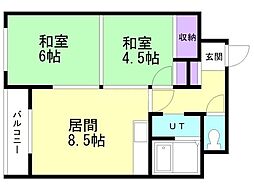 ロジェ中島1号 2階