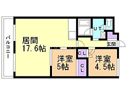 間取図画像 2LDK