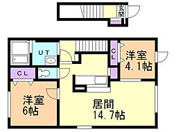 間取図画像 2LDK