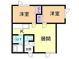 エイブルハイツ 2階