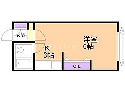 アーバンライフ 1Kの間取図画像