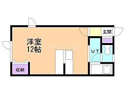 ハイツまほろ ワンルームの間取図画像